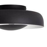 Lampa Sufitowa Okrągła Biało-Czarna 20W ?40cm Abruzzo Portafortuna