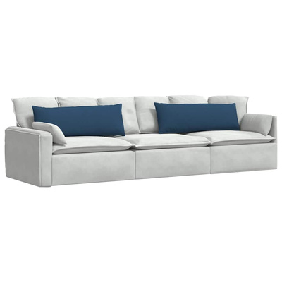 Poduszki na sofę 2 pcs Niebieski 120 x 40 cm tkanina