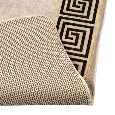 Chodnik dywanowy MARSA Czarny 80 x 100 cm Poliester i PVC