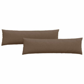 Poduszki na sofę 2 pcs Brązowy 145 x 40 cm tkanina
