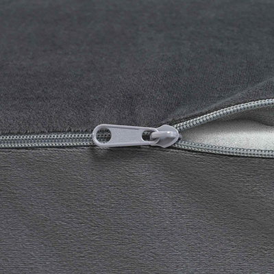 Poduszka na nogi Gładki Szary 63 x 52 x 19 cm Pianka PU