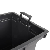 Donica z pojemnikiem wewnętrznym, antracyt, 12/44 L, rattan PP