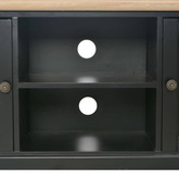 vidaXL Szafka pod TV, czarna, 120 x 30 x 40 cm, drewniana