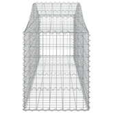 Kosze gabionowe, 10 szt, 200x50x60/80 cm, galwanizowane żelazo