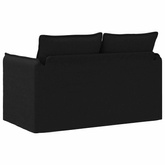 Sofa Czarny 136 x 82 x 85 cm tkanina