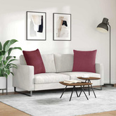 Poduszki na sofę 2 pcs Czerwone wino 80 x 80 cm tkanina