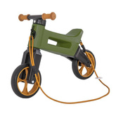 FWRider Super Sport 517481 Kolor: Khaki z brązowymi felgami Rowerek biegowy Jeździk 2w1 Ciche koła + Pasek do noszenia dla Rodzica
