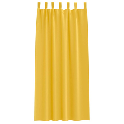 Firany blackout z kółkami 2 pcs Musztardowy Żółty 260 x 140 cm