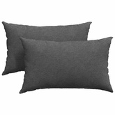 Poduszki na sofę 2 pcs Ciemnoszary 50 x 30 cm