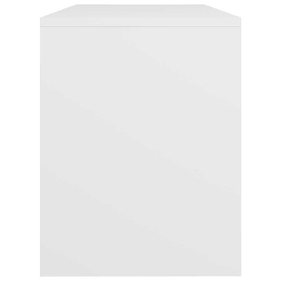 Stołek do toaletki, biały, 70x35x45 cm, materiał drewnopochodny