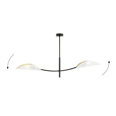 Lampa sufitowa LOTUS 2 WHITE/GOLD