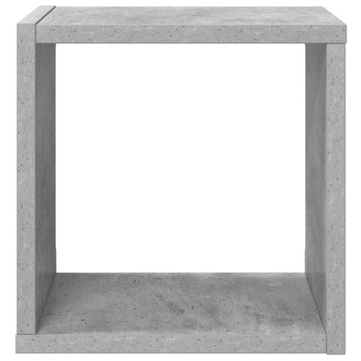 vidaXL Półki ścienne kostki, 4 szt., szarość betonu, 26x15x26 cm