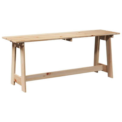 Ławka ogrodowa Naturalny 119 x 37 x 47 cm Drewno sosnowe
