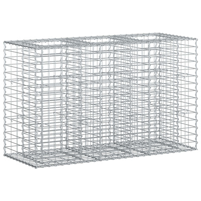 Podniesione łóżko gabionowe 130 x 50 x 80 cm Stal ocynkowana