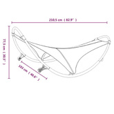 vidaXL Leżak bujany z kółkami, stal i tkanina textilene, zielony