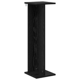 Stojak na rośliny 2 pcs Czarny Dąb 25 x 25,5 x 80,5 cm
