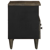 Szafka RTV Jasnoszara 70x33,5x46 cm Drewno lite Mango