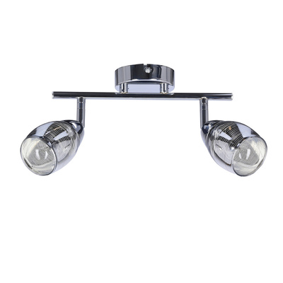 Lampa sufitowa MILTON listwa ze szklanymi kloszami regulowana 2-punktowa do kuchni