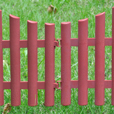 Obrzeża ogrodowe, 17 szt., 10 m, brązowe