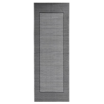 vidaXL Dywan zewnętrzny, czarny, 80 x 250 cm, PP wariant 5