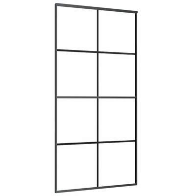 Drzwi przesuwne a akcesoriami, 102,5x205 cm, ESG i aluminium