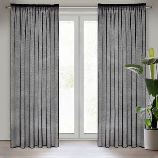 Firana Celine czarna 140x270