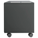 vidaXL Szafka pod TV, wysoki połysk, szara, 90x35x35 cm