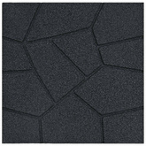 Kamień kroczący 6 pcs Czarny 40,5 x 40,5 x 2 cm Guma
