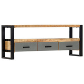 vidaXL Szafka pod TV, 130x30x50 cm, lite drewno mango