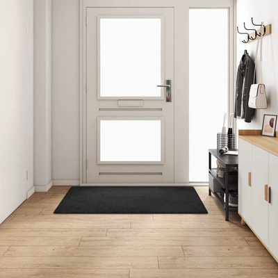Chodnik dywanowy Czarny 100 x 150 cm 100% Poliester Tuft