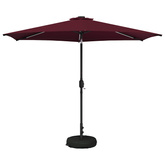 Parasol ogrodowy z oświetleniem LED i podstawą 300 x 300 cm