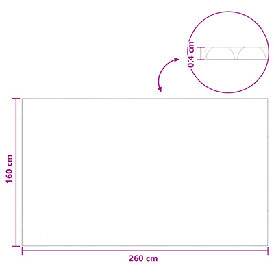 Solarny pokrowiec na basen ekstra mocny 260 x 160 cm 400 ?m