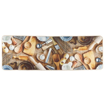 vidaXL Dywanik kuchenny, kolorowy, 60x180 cm, antypoślizgowy