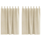 Zasłony zaciemniające 2 pcs Kremowy 140 x 140 cm Aksamit