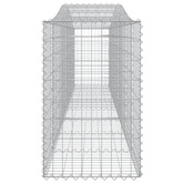 Kosze gabionowe, 25 szt, 400x50x80/100 cm, galwanizowane żelazo