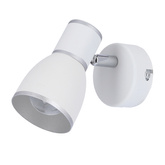 Lampa ścienna kinkiet 1xE14 biały+chrom FIDO 91-63366