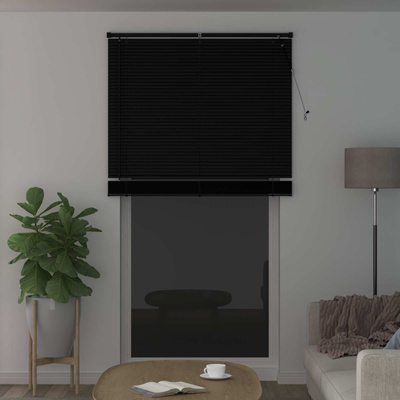 Żaluzja wenecka Czarny 213 x 120 cm 25 mm PVC
