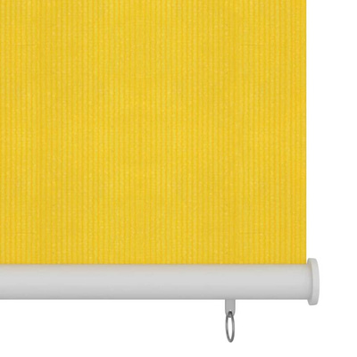vidaXL Roleta zewnętrzna, 60x140 cm, żółta, HDPE