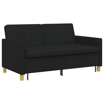 Rozkładana sofa Czarny tkanina