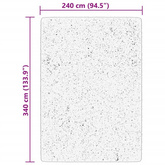 vidaXL Dywan HUARTE z krótkim włosiem, zielony, 240x340 cm