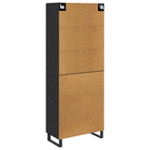 Highboard 2 szt. Czarny Dąb 69,5 x 34 x 180 cm