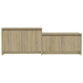 vidaXL Szafka pod TV, dąb sonoma, 146,5x35x50 cm
