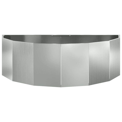 Donica Srebrny 120 x 60 x 35 cm Stal Galwanizowana