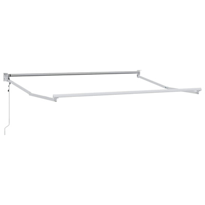 Elektryczna rama markizy składanej Biały 3 x 2 m Aluminium