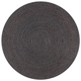 vidaXL Ręcznie wykonany dywan z juty, okrągły, 150 cm, ciemnoszary