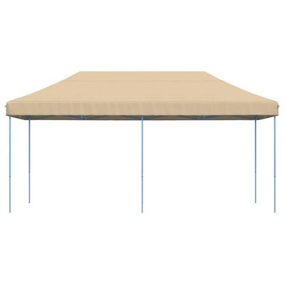 vidaXL Składany namiot imprezowy typu pop-up, beżowy, 580x292x315 cm
