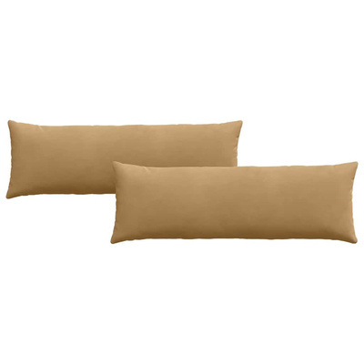 Poduszki na sofę 2 pcs Brązowy 120 x 40 cm Tkanina sztruksowa
