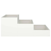 Doniczka ogrodowa Biały 90 x 90 x 35 cm Stal zimnogięta