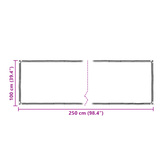 Plandeka 140 gsm przezroczysty 1 x 2,5 m PE
