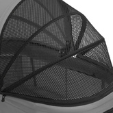 Dwupiętrowy, składany wózek dla psa, szary, 83x48x97 cm, Oxford